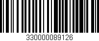 Código de barras (EAN, GTIN, SKU, ISBN): '330000089126'