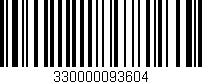 Código de barras (EAN, GTIN, SKU, ISBN): '330000093604'