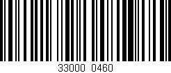 Código de barras (EAN, GTIN, SKU, ISBN): '33000/0460'