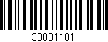 Código de barras (EAN, GTIN, SKU, ISBN): '33001101'