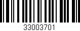 Código de barras (EAN, GTIN, SKU, ISBN): '33003701'