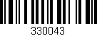 Código de barras (EAN, GTIN, SKU, ISBN): '330043'
