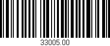Código de barras (EAN, GTIN, SKU, ISBN): '33005.00'