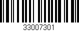 Código de barras (EAN, GTIN, SKU, ISBN): '33007301'