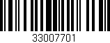 Código de barras (EAN, GTIN, SKU, ISBN): '33007701'