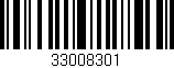Código de barras (EAN, GTIN, SKU, ISBN): '33008301'