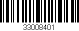 Código de barras (EAN, GTIN, SKU, ISBN): '33008401'