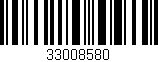 Código de barras (EAN, GTIN, SKU, ISBN): '33008580'