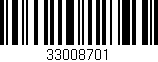 Código de barras (EAN, GTIN, SKU, ISBN): '33008701'