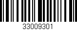 Código de barras (EAN, GTIN, SKU, ISBN): '33009301'