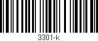 Código de barras (EAN, GTIN, SKU, ISBN): '3301-k'