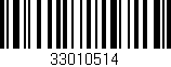 Código de barras (EAN, GTIN, SKU, ISBN): '33010514'