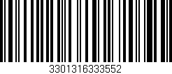 Código de barras (EAN, GTIN, SKU, ISBN): '3301316333552'