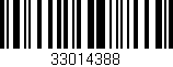 Código de barras (EAN, GTIN, SKU, ISBN): '33014388'