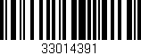 Código de barras (EAN, GTIN, SKU, ISBN): '33014391'