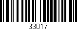 Código de barras (EAN, GTIN, SKU, ISBN): '33017'