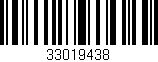 Código de barras (EAN, GTIN, SKU, ISBN): '33019438'