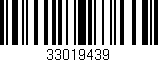 Código de barras (EAN, GTIN, SKU, ISBN): '33019439'