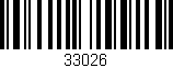 Código de barras (EAN, GTIN, SKU, ISBN): '33026'
