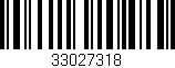 Código de barras (EAN, GTIN, SKU, ISBN): '33027318'