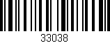 Código de barras (EAN, GTIN, SKU, ISBN): '33038'