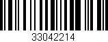 Código de barras (EAN, GTIN, SKU, ISBN): '33042214'