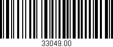 Código de barras (EAN, GTIN, SKU, ISBN): '33049.00'