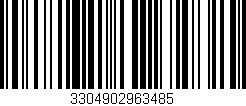 Código de barras (EAN, GTIN, SKU, ISBN): '3304902963485'