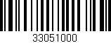 Código de barras (EAN, GTIN, SKU, ISBN): '33051000'