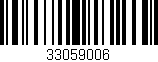 Código de barras (EAN, GTIN, SKU, ISBN): '33059006'
