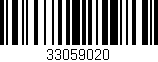 Código de barras (EAN, GTIN, SKU, ISBN): '33059020'