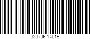 Código de barras (EAN, GTIN, SKU, ISBN): '330706.14015'