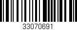 Código de barras (EAN, GTIN, SKU, ISBN): '33070691'