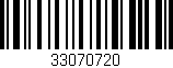 Código de barras (EAN, GTIN, SKU, ISBN): '33070720'