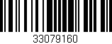 Código de barras (EAN, GTIN, SKU, ISBN): '33079160'