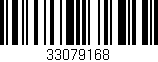 Código de barras (EAN, GTIN, SKU, ISBN): '33079168'