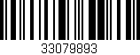 Código de barras (EAN, GTIN, SKU, ISBN): '33079893'