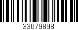 Código de barras (EAN, GTIN, SKU, ISBN): '33079898'