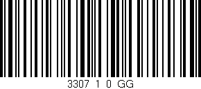 Código de barras (EAN, GTIN, SKU, ISBN): '3307_1_0_GG'