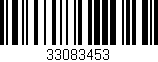 Código de barras (EAN, GTIN, SKU, ISBN): '33083453'