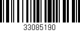 Código de barras (EAN, GTIN, SKU, ISBN): '33085190'