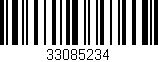 Código de barras (EAN, GTIN, SKU, ISBN): '33085234'