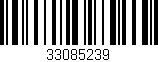 Código de barras (EAN, GTIN, SKU, ISBN): '33085239'
