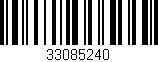 Código de barras (EAN, GTIN, SKU, ISBN): '33085240'