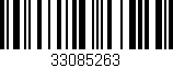 Código de barras (EAN, GTIN, SKU, ISBN): '33085263'