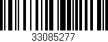 Código de barras (EAN, GTIN, SKU, ISBN): '33085277'
