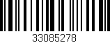 Código de barras (EAN, GTIN, SKU, ISBN): '33085278'