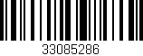 Código de barras (EAN, GTIN, SKU, ISBN): '33085286'