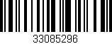 Código de barras (EAN, GTIN, SKU, ISBN): '33085296'