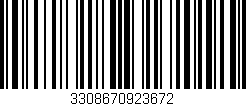 Código de barras (EAN, GTIN, SKU, ISBN): '3308670923672'